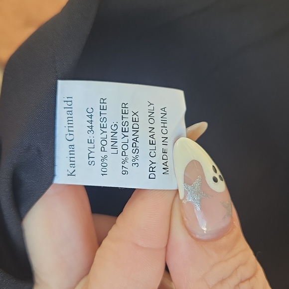 Karina Grimaldi black and tan mini skirt size small - Picture 7 of 7